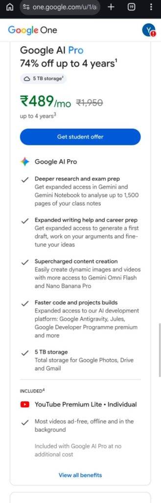 Google introduces Back to School offers for students with one year of free Gemini Omni, 400GB storage, and more