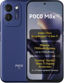 Poco M8x arrives with the Snapdragon 4 Gen 5 SoC, a 120Hz display, and a 7,900 mAh battery